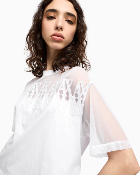 T-shirt ARMANI avec insert transparent