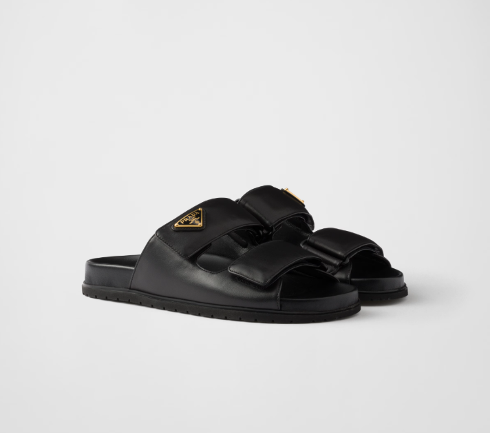 PRADA Nappa leather slides