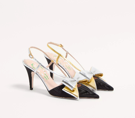 Escarpins Bowow Moire Slingback 85 mm
