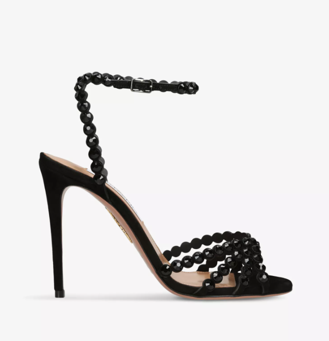 Tequila 105 crystal-embellished leather heeled sandals