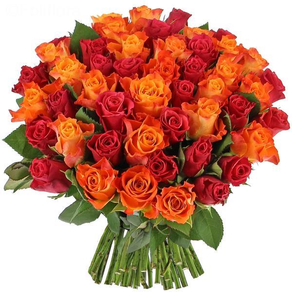 Amour Coloré/25 Roses Mixtes