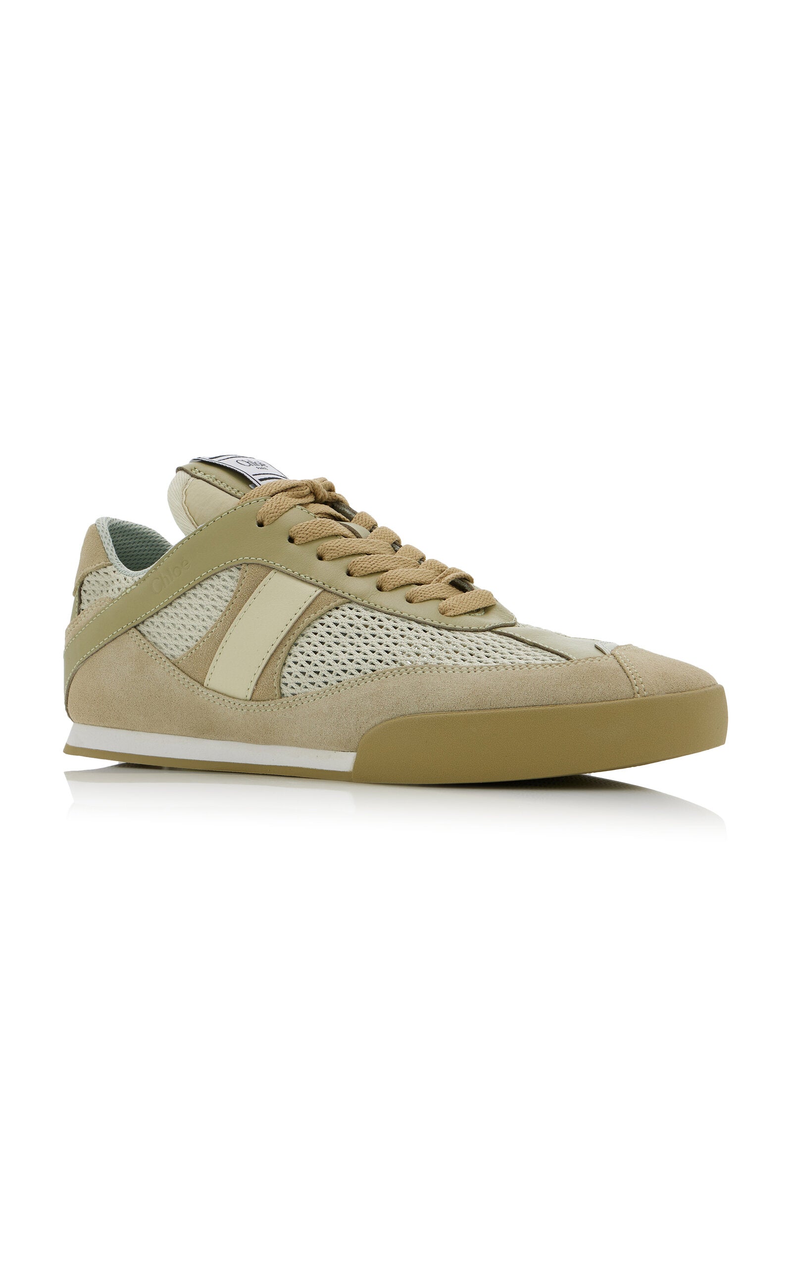 Chloé Kick Leather-Mesh Sneakers
