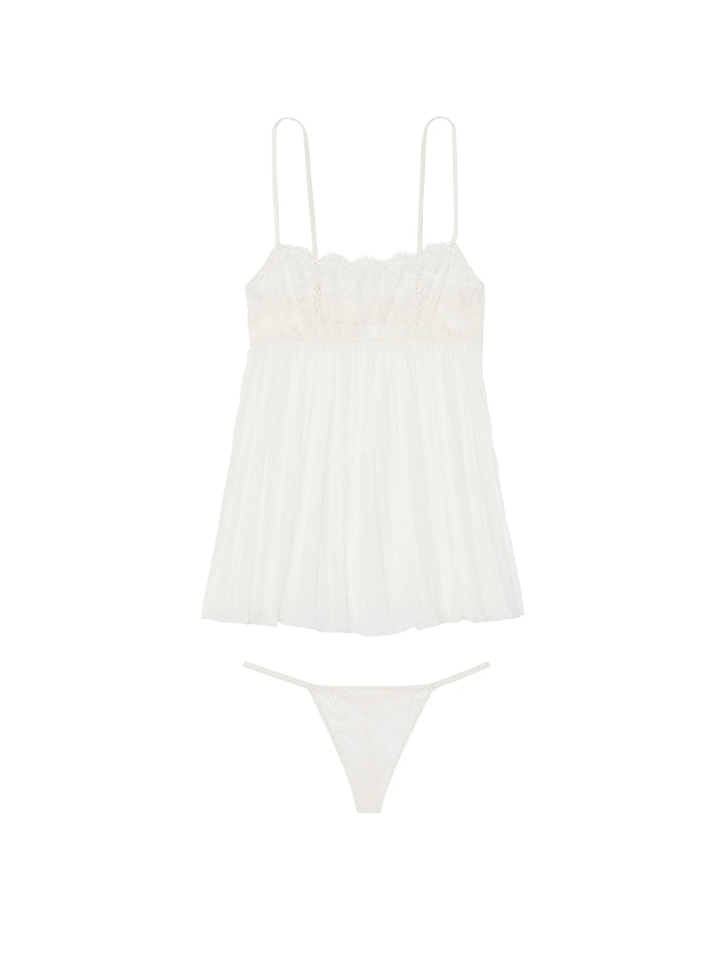 Ensemble nuisette plissée en dentelle Dream Angels Dare to Dream de VICTORIA'S SECRET