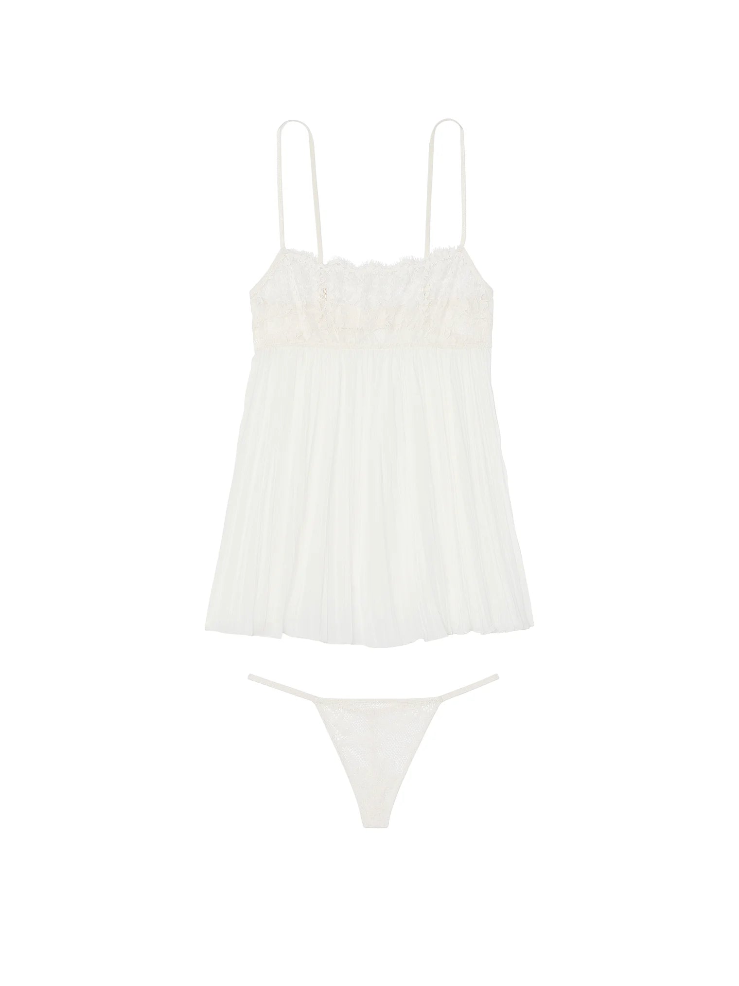 Ensemble nuisette plissée en dentelle Dream Angels Dare to Dream de VICTORIA'S SECRET