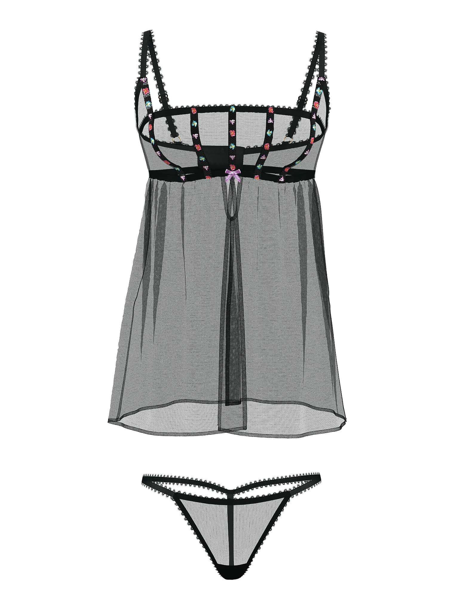 Ensemble Babydoll Dark Blossom de VICTORIA'S SECRET