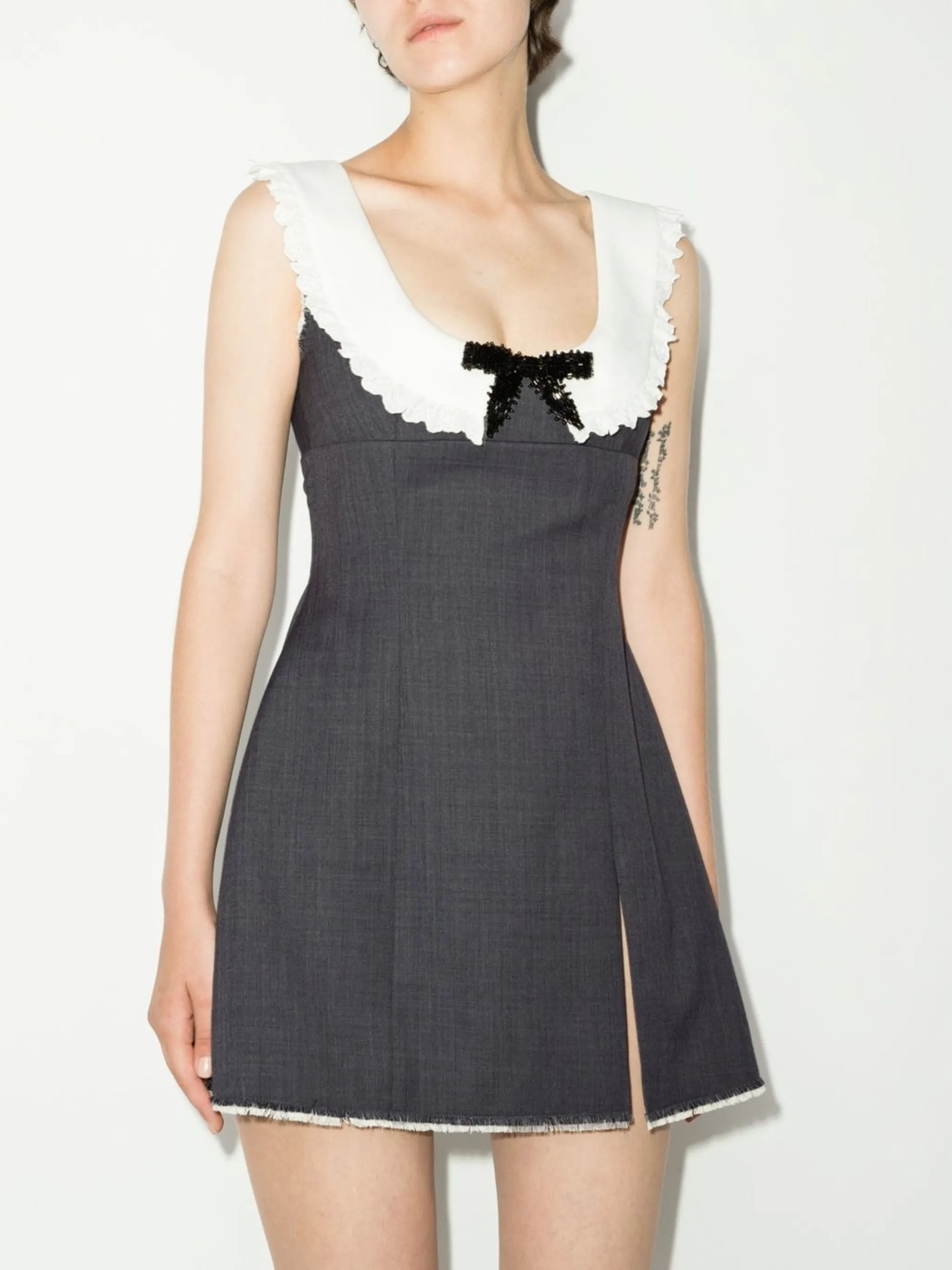 SHUSHU/TONG bow-detail sleeveless dress