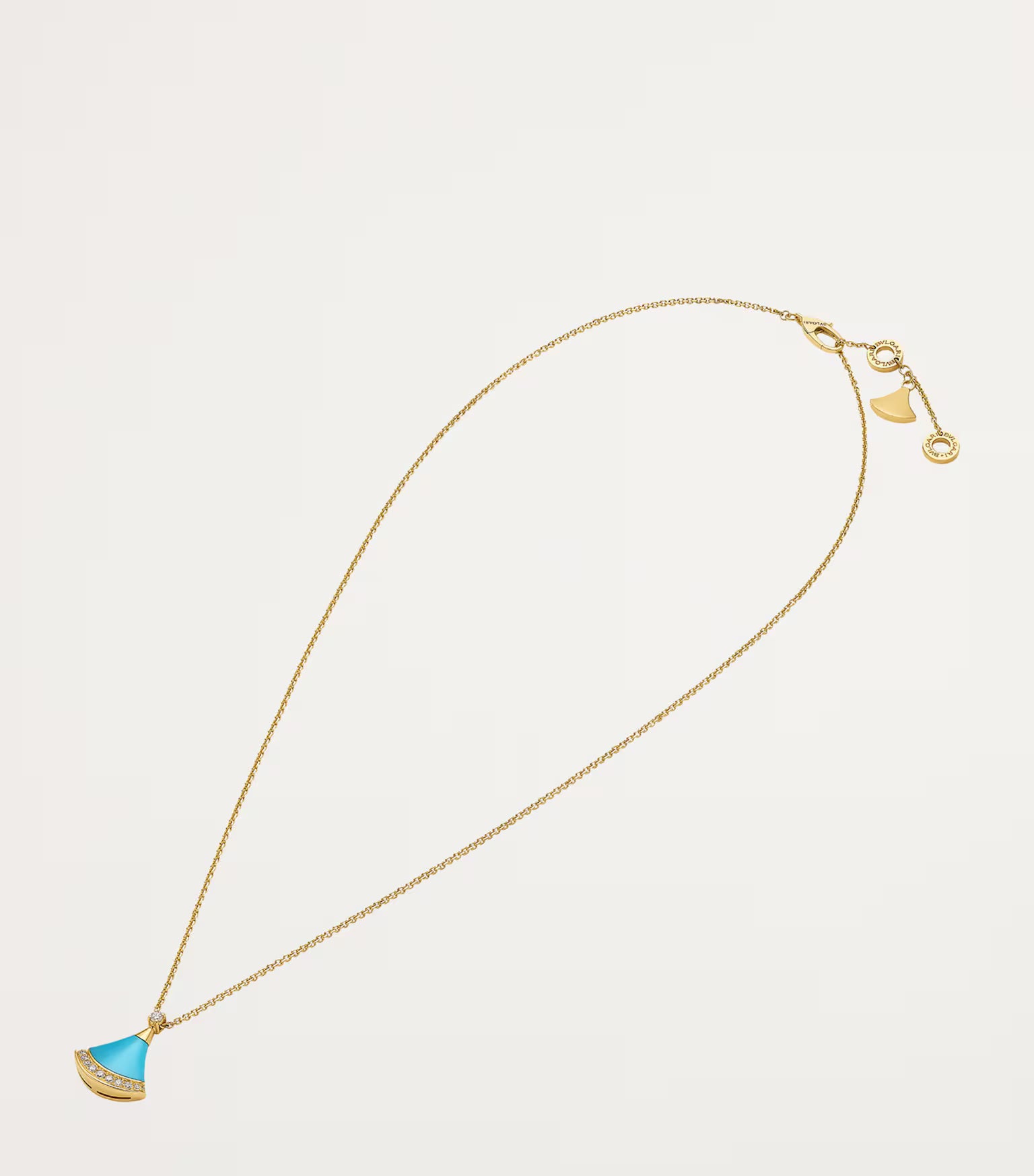 Collier BVLGARI Divas' Dream en or rose, diamants et turquoise
