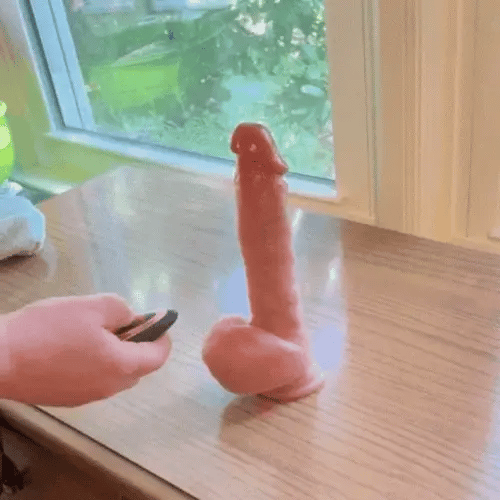 Power Pounder 8.7 Inch Thrusting Heating Realistic Dildos G Spot Vibrator