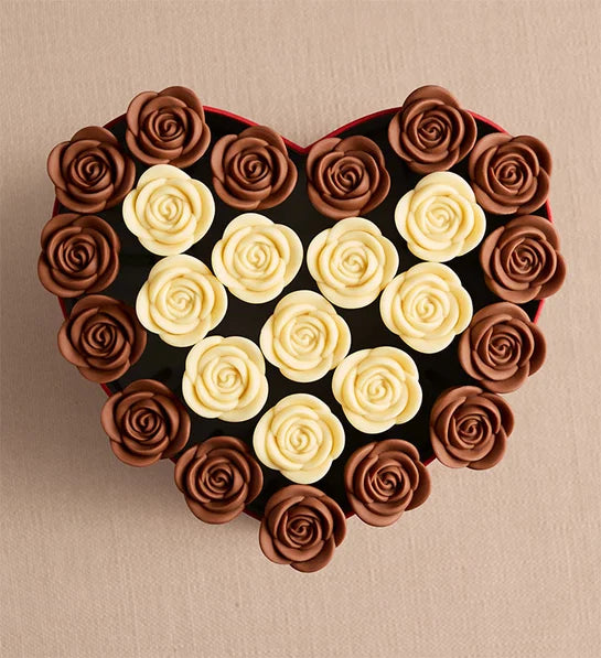 Rose en chocolat belge - L'amour arrive 