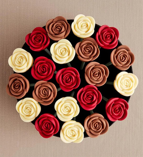 Amour et romance/Roses en chocolat belge