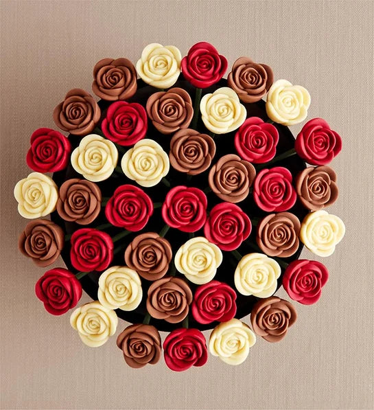 Amour et romance/Roses en chocolat belge