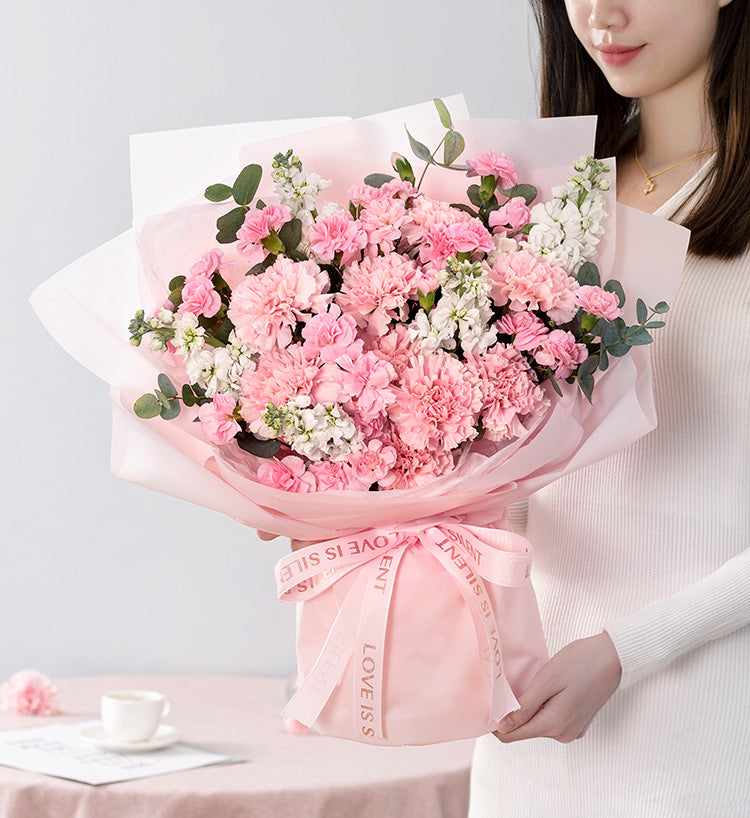 Gentle Time/Œillet en fleurs de cerisier + Œillet multi-têtes + Violette