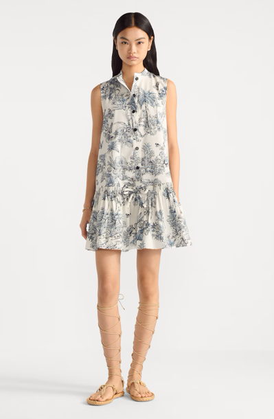 Dioriviera Straight Ruffled Dress 
