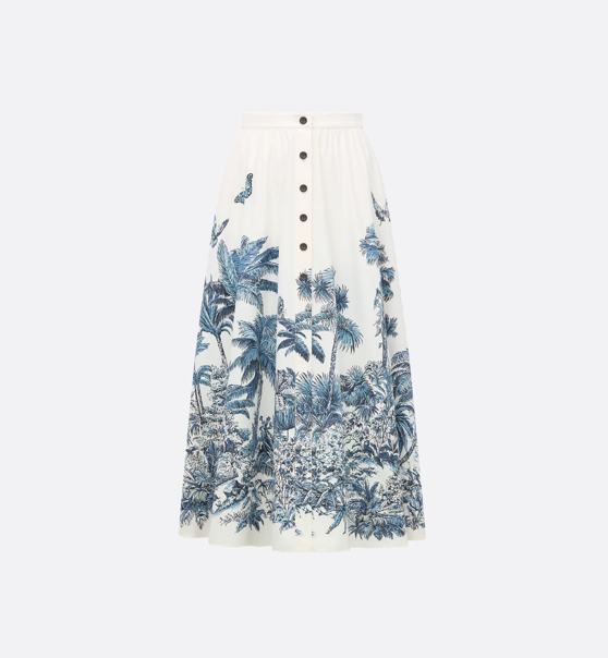 Dioriviera midi flared skirt 