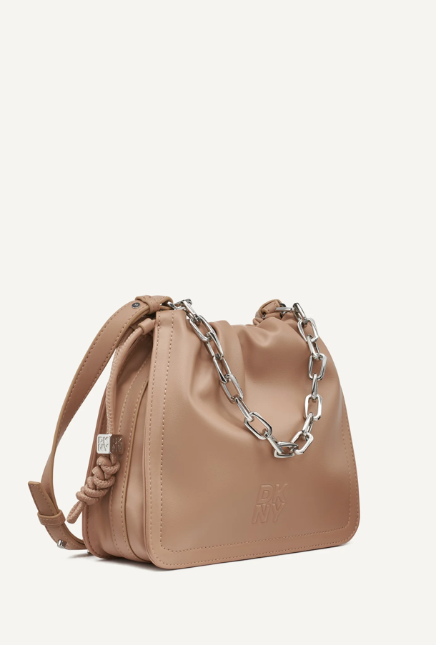 DKNY Halle embossed drawstring crossbody bag