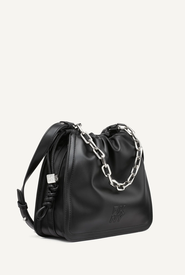 DKNY Halle embossed drawstring crossbody bag
