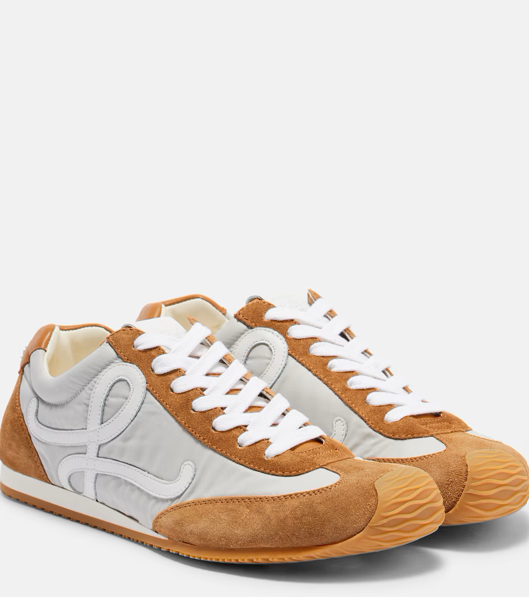 Loewe Ballet 2.0 suede-trimmed sneakers