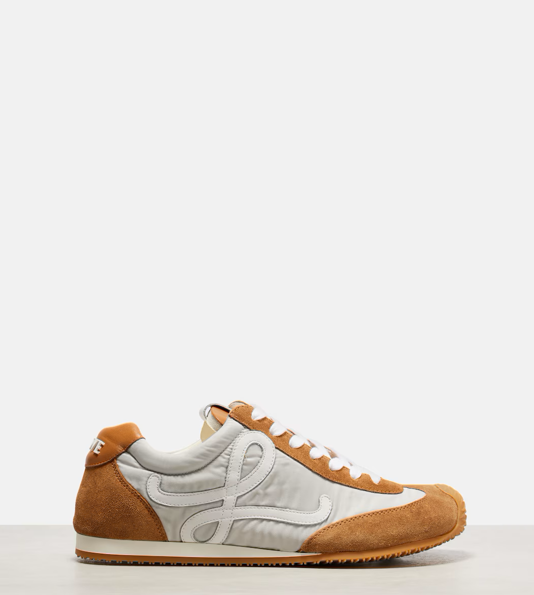 Loewe Ballet 2.0 suede-trimmed sneakers