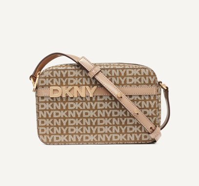 DKNY AVRIL LOGO CAMERA BAG