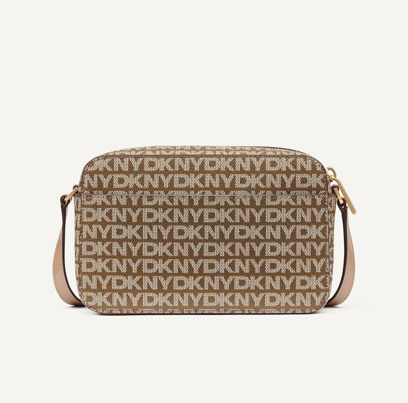 DKNY AVRIL LOGO CAMERA BAG