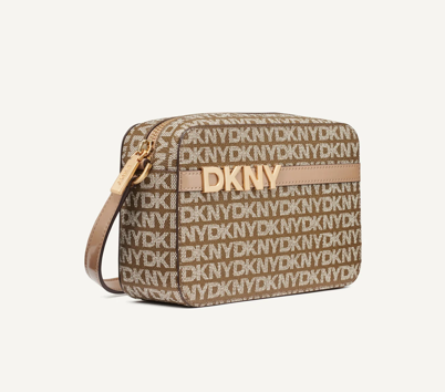 DKNY AVRIL LOGO CAMERA BAG