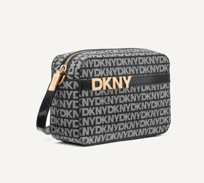 DKNY AVRIL LOGO CAMERA BAG