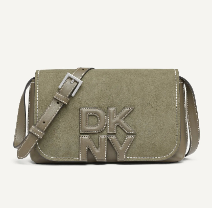 SAC BANDOULIÈRE À PANNEAUX ET LOGO DKNY NICOLE