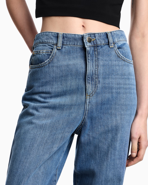 Jean droit taille mi-haute/haute ARMANI J4B en denim