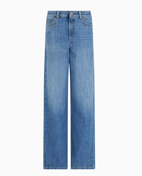 Jean droit taille mi-haute/haute ARMANI J4B en denim