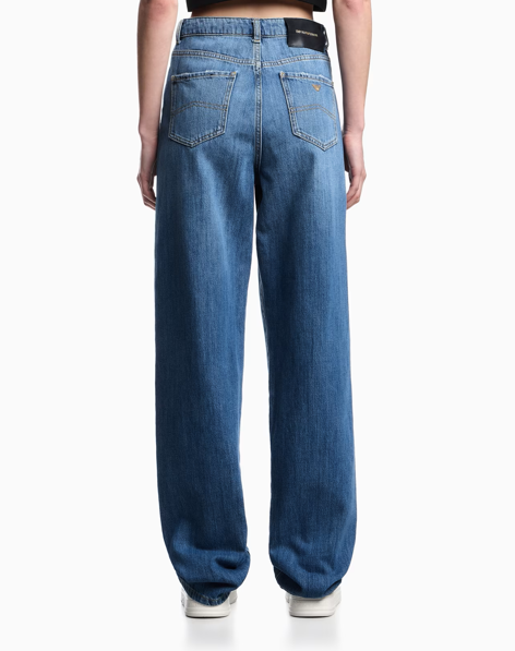 Jean droit taille mi-haute/haute ARMANI J4B en denim