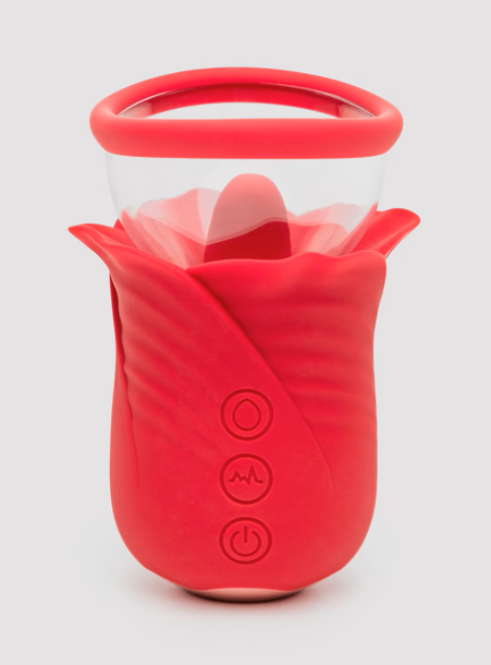 Pompe vaginale Lovehoney Rose avec stimulateur clitoridien