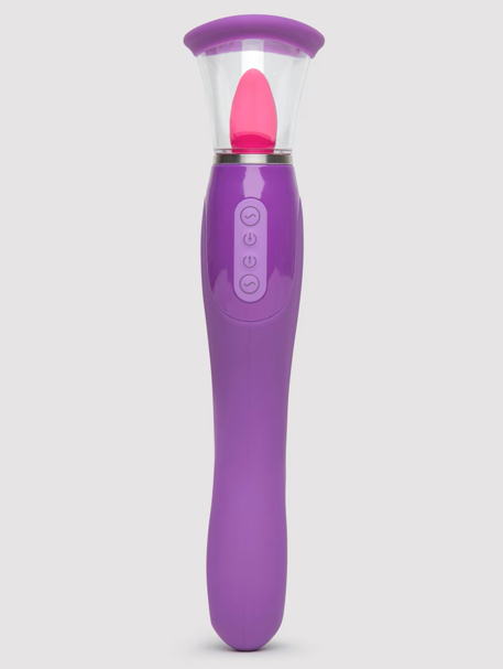 Kit pompe à chatte vibrante et vibromasseur de langue Fantasy for Her