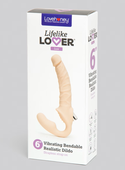 Gode portable sans bretelles avec vibrations réalistes