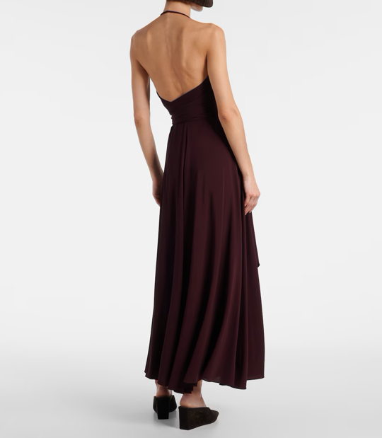 Robe longue drapée dos nu Alaïa 