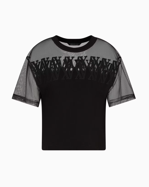 ARMANI T-shirt with transparent insert 