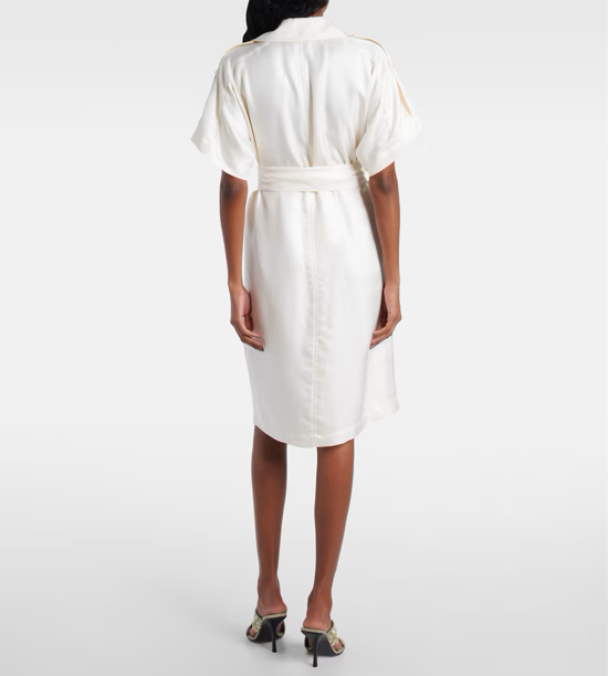 Robe midi ceinturée Burberry