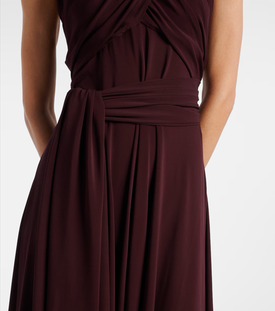 Robe longue drapée dos nu Alaïa 