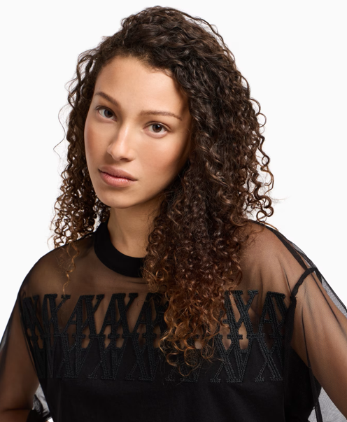 ARMANI T-shirt with transparent insert 