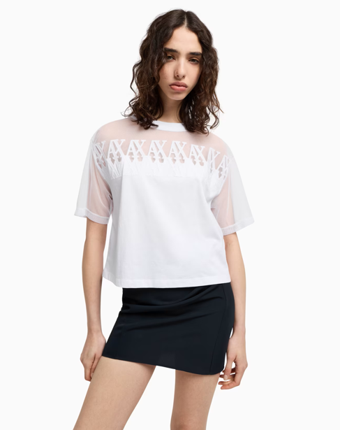 T-shirt ARMANI avec insert transparent 