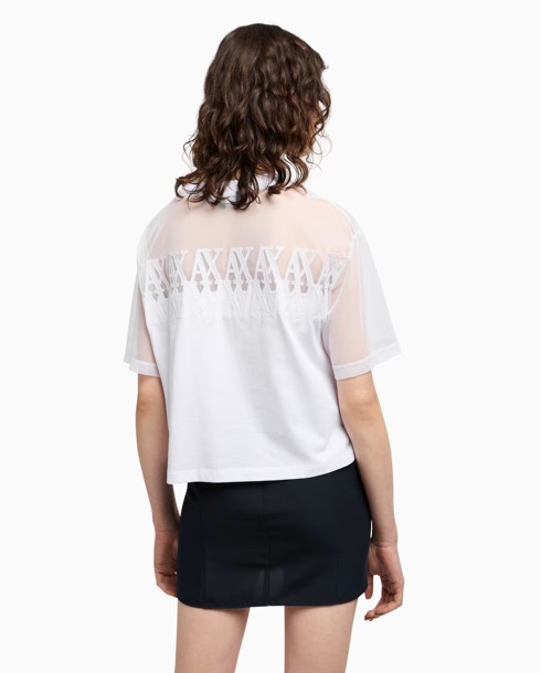 T-shirt ARMANI avec insert transparent 