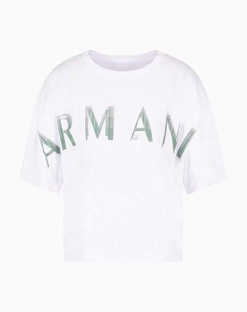 T-shirt court ARMANI avec logo à effet optique 