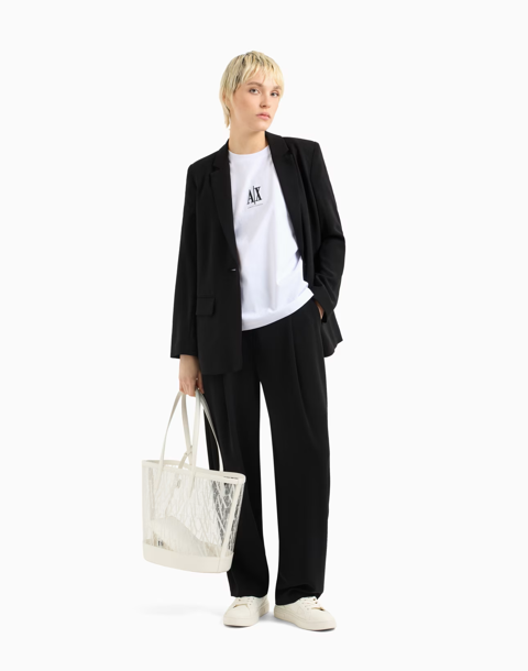 T-shirt décontracté en coton épais ARMANI