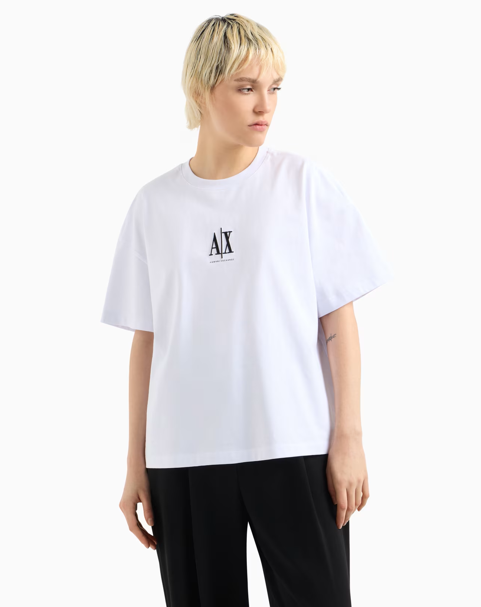 T-shirt décontracté en coton épais ARMANI