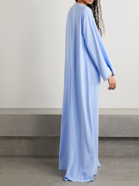 CAROLINA HERRERA Robe en crêpe brodée à ornements