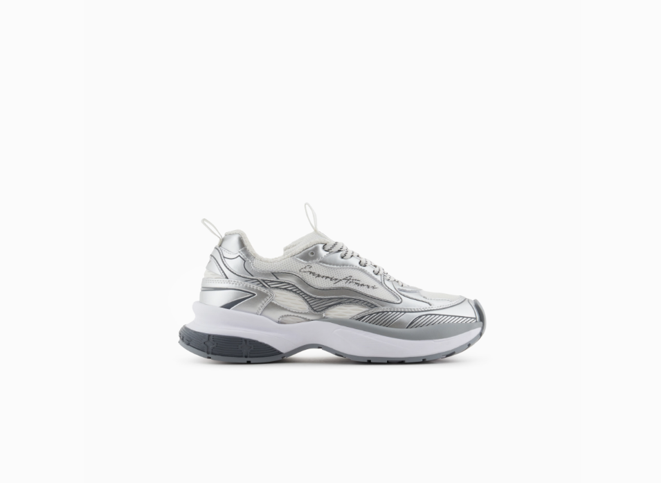 ARMANI Mesh sneakers with