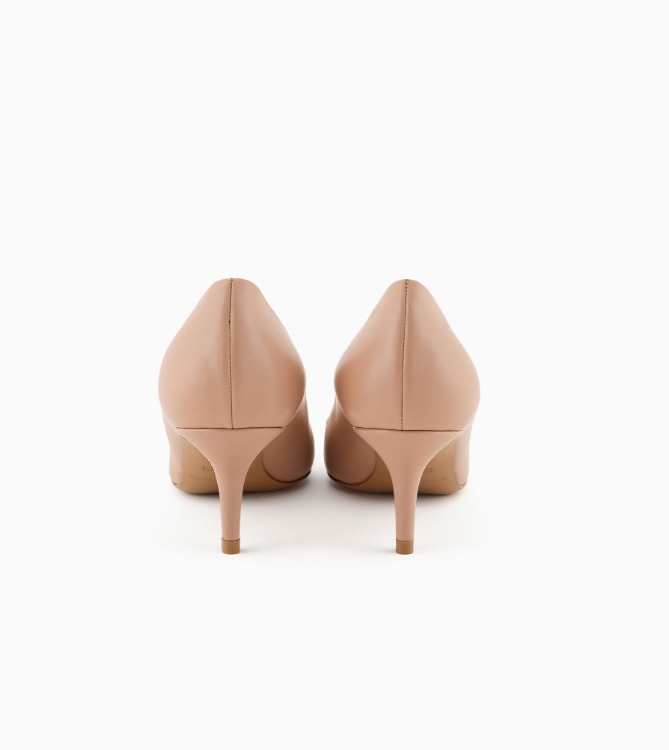 ARMANI Leather court shoes with stiletto heel
