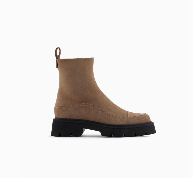 ARMANI Icon suede ankle boots