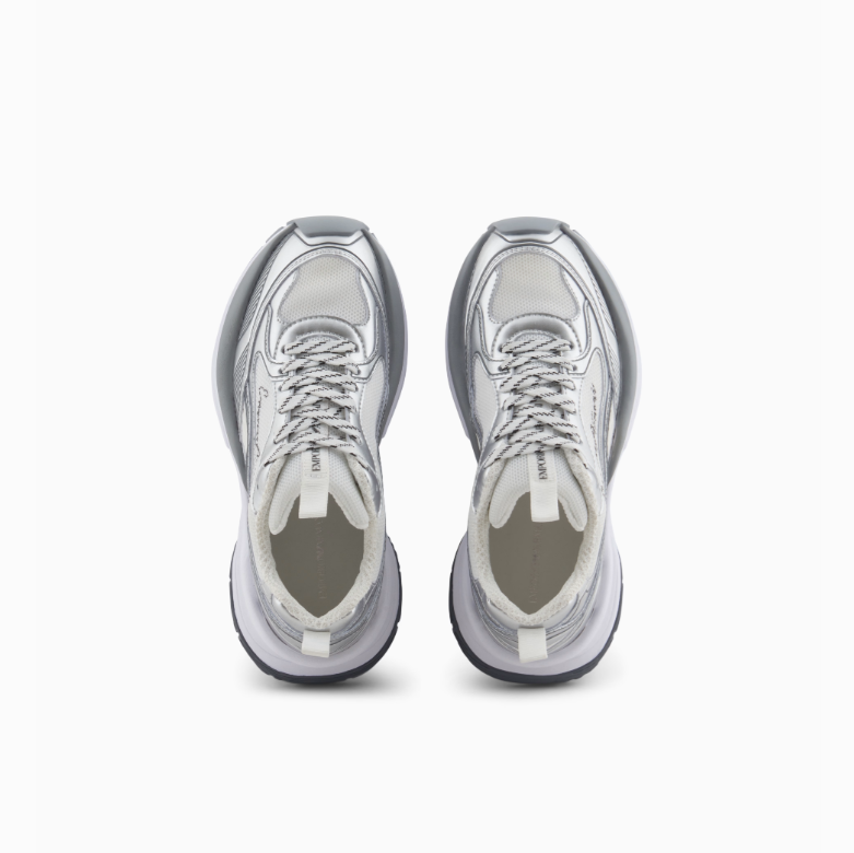 ARMANI Mesh sneakers with