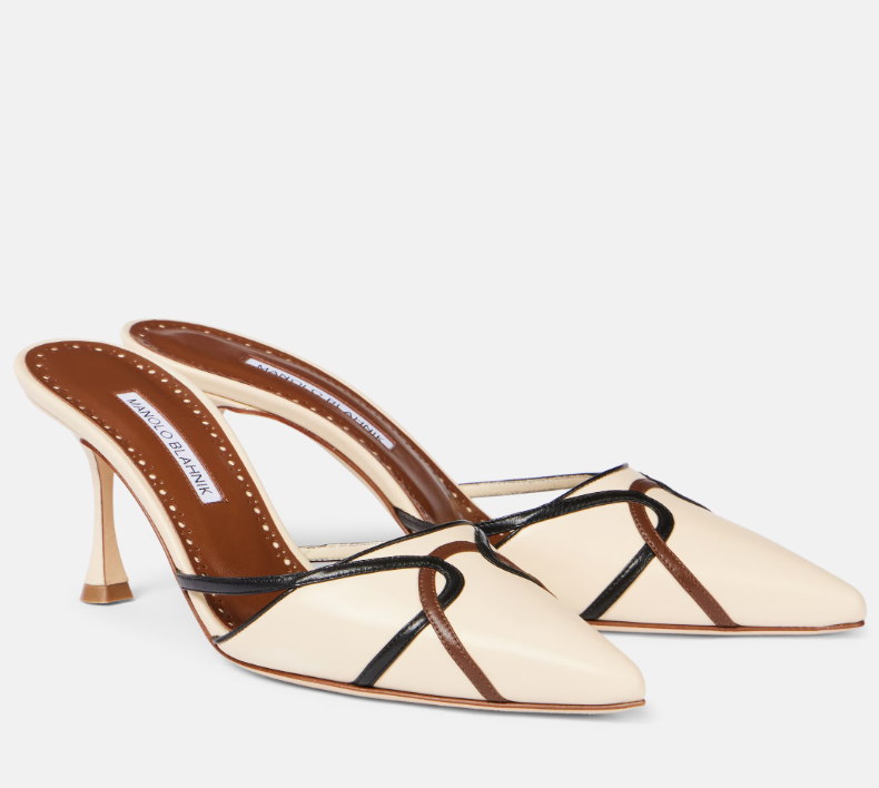 Manolo Blahnik Ragheb 70 leather mules