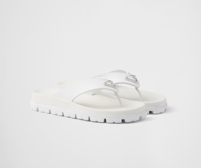 PRADA Rubber thong sandals
